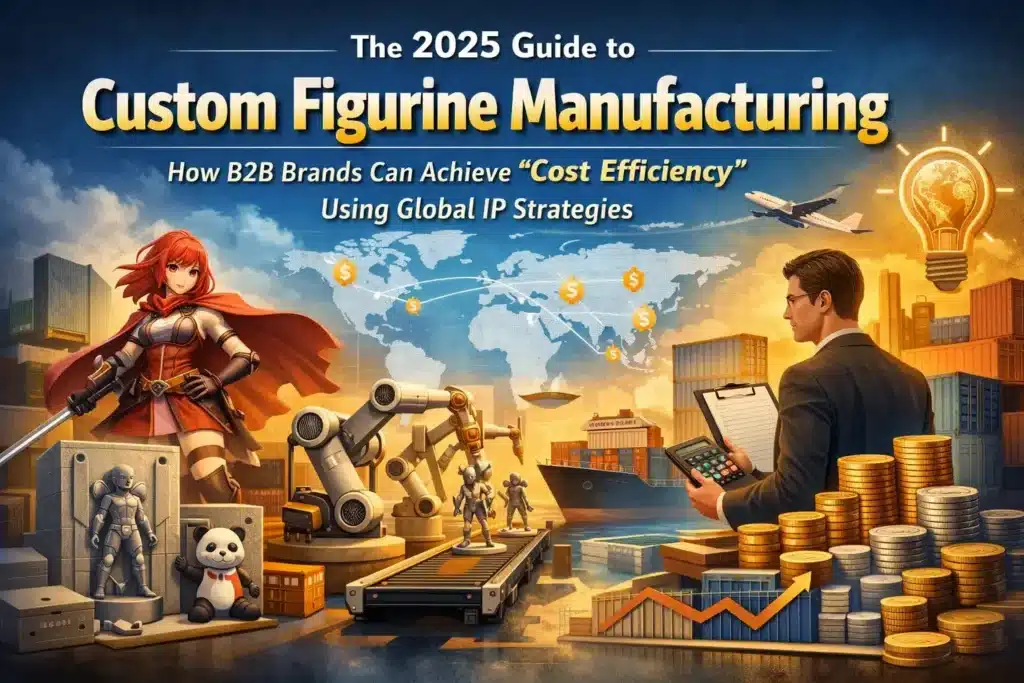 Comprehensive 2025 guide for B2B brands on custom figurine manufacturing, global IP strategies, and cost-efficient mass production.