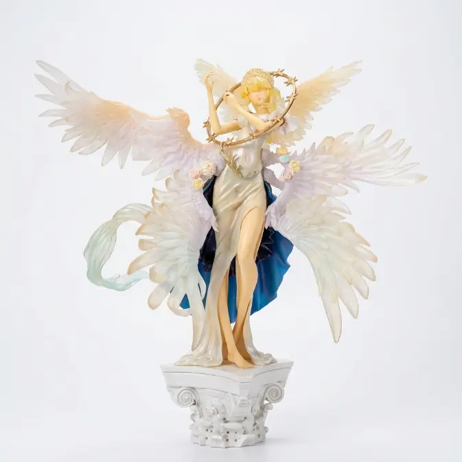 Custom 22cm Harp Fairy plastic statue - MIHOX intricate part assembly
