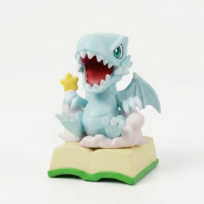 Custom Platinum Dragon Resin Figurine - 8K High-Definition Prototyping and Metallic Paint Finish