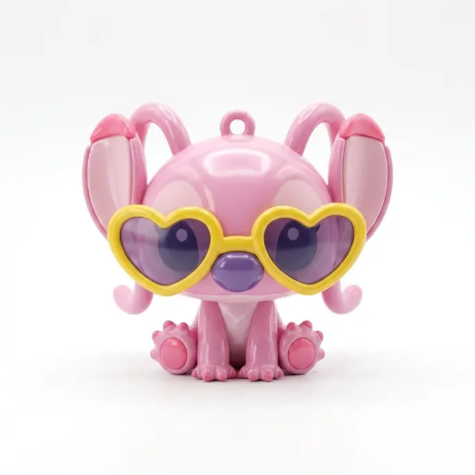 MIHOX Pink Stitch Figurine - High-Precision Injection Molding