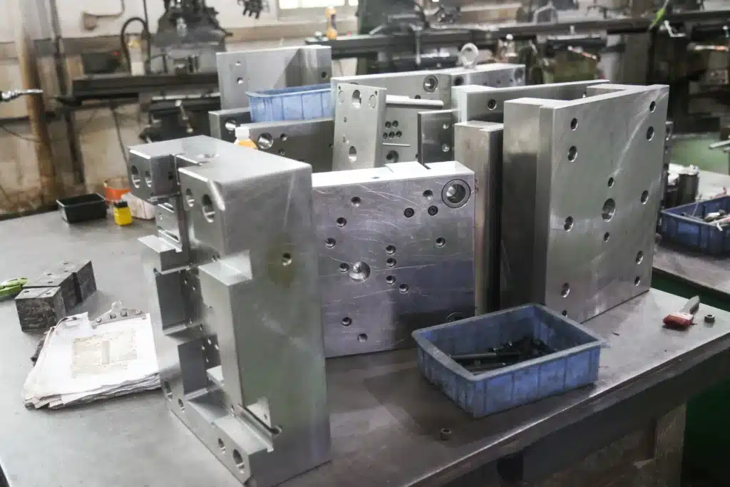 Professional high-precision steel mold production workshop for custom figures and designer toys at the MIHOX factory