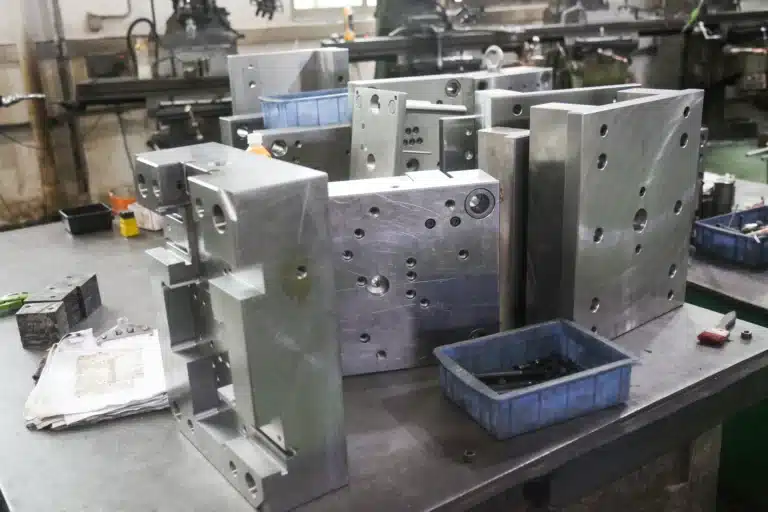 Professional high-precision steel mold production workshop for custom figures and designer toys at the MIHOX factory