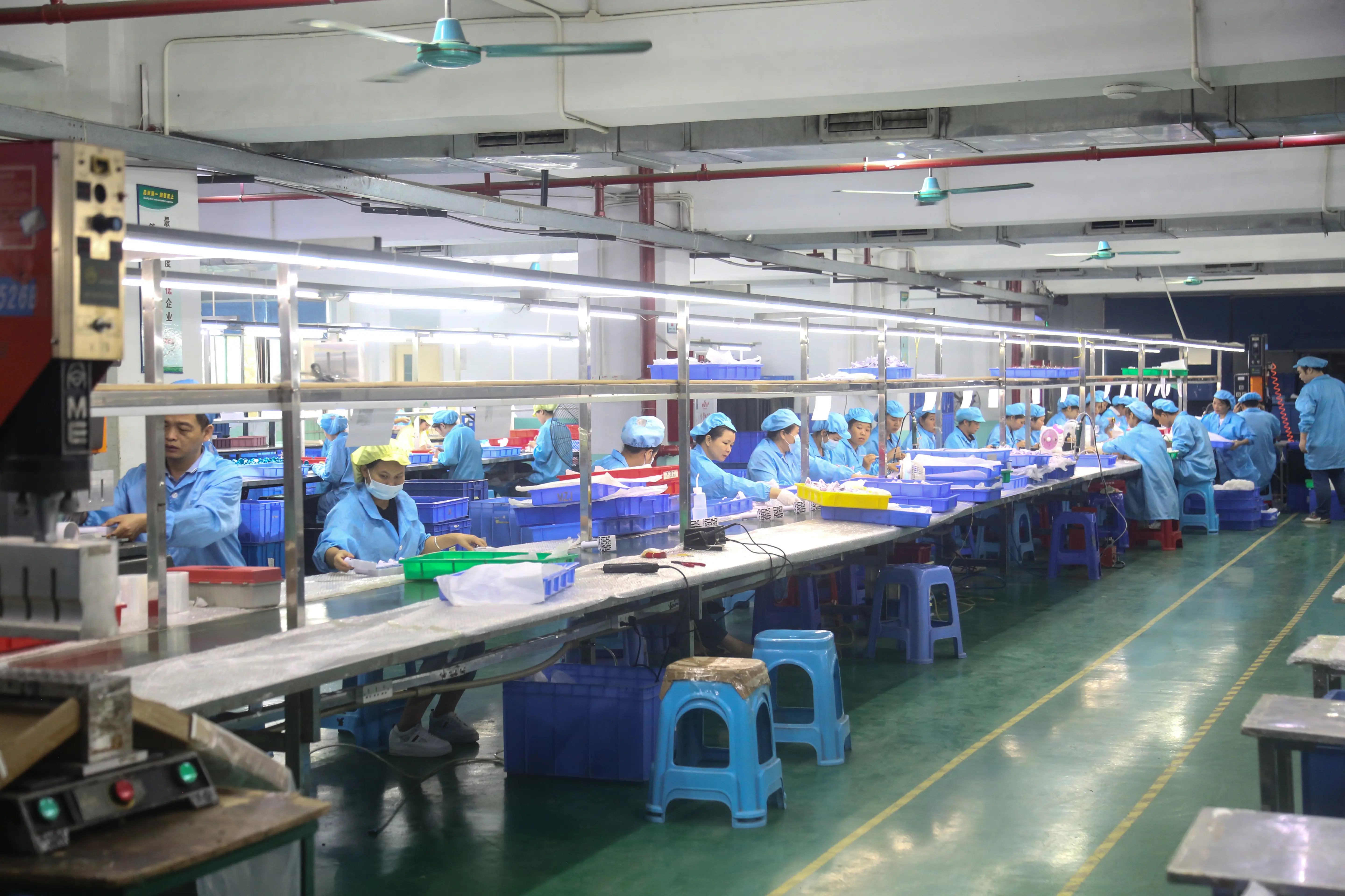 Toy assembly line at a MIHOX-owned factory in Dongguan
